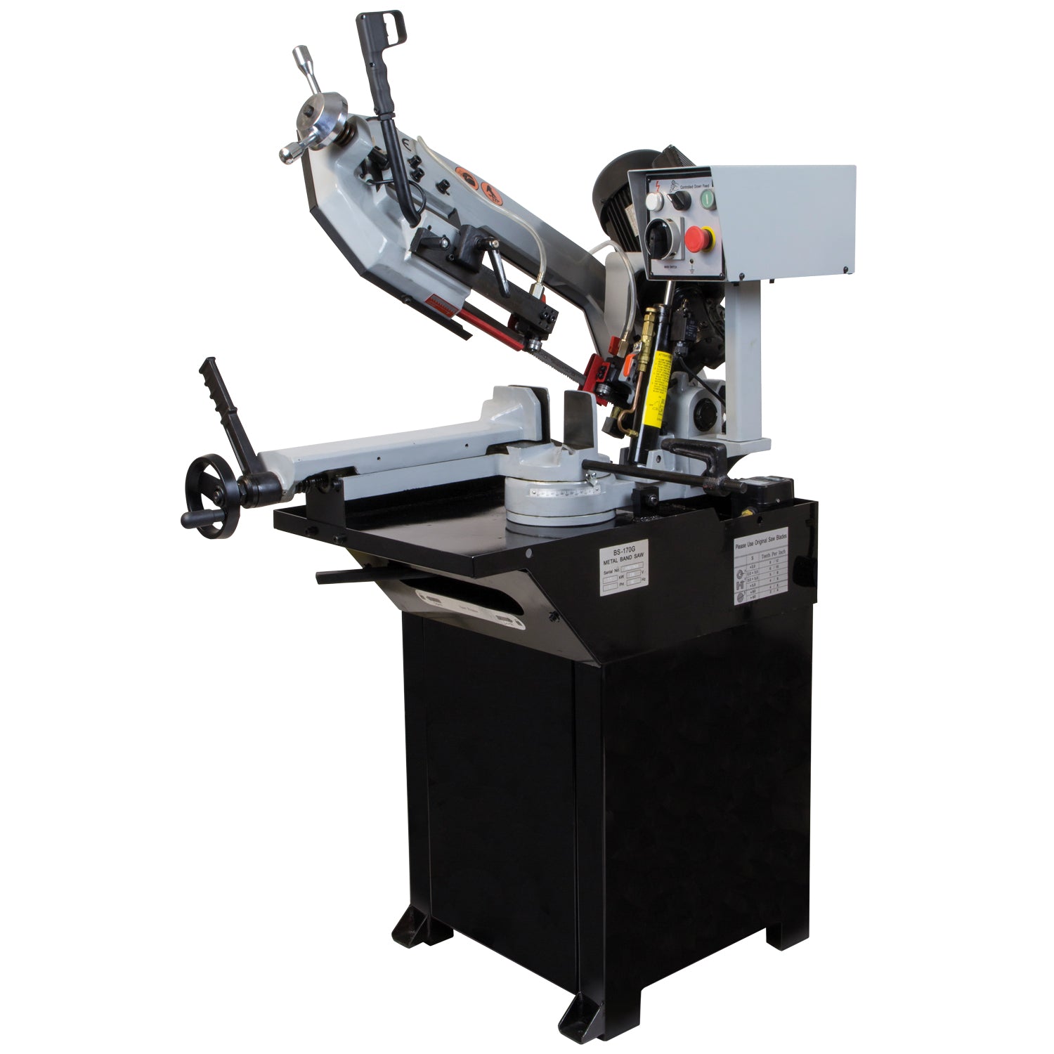 SIP 8" Swivel Head Metal Bandsaw with Gearbox Drive & Coolant SIP-01520