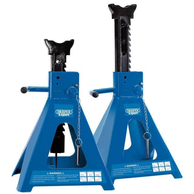 Draper Pneumatic Rise Ratcheting Axle Stands, 10 Tonne (Pair) - ARAS10-E10 - Farming Parts