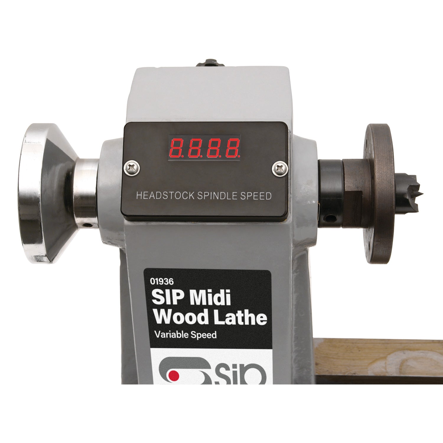 SIP Midi Wood Lathe with Cast Bed & 3500rpm Variable Speed - 01936