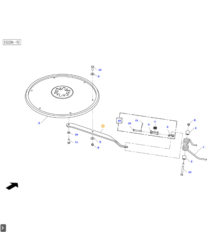 AGCO Tine Arm Durable OEM Replacement for Forage Equipment | AG-FEL200259