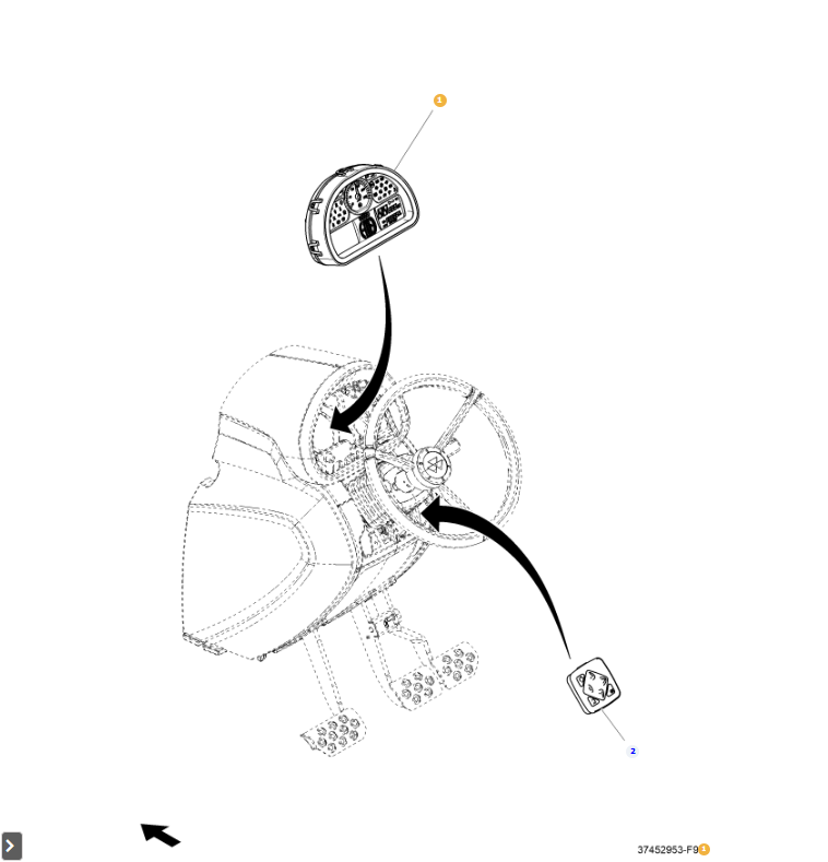 AGCO Instrument Panel Precision OEM Display Unit for Tractors | AG-ACX269418B