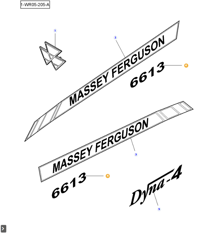 AGCO Decal OEM Sticker for Agricultural Equipment | AG-4380399M1