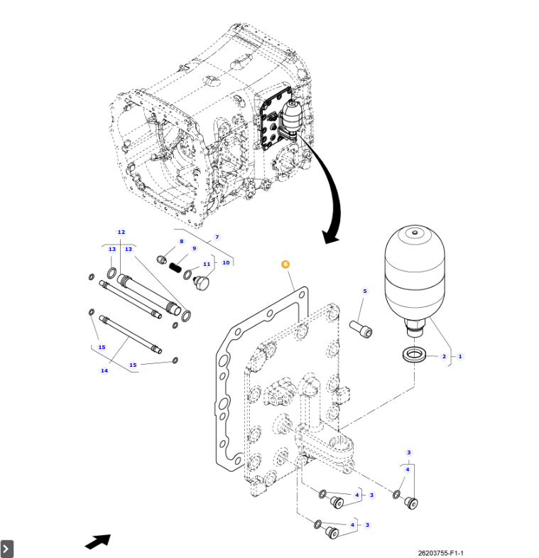 Cover Gasket Genuine AGCO Replacement Part for Agricultural Equipment | AG-4365157M1