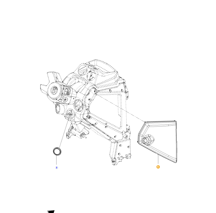 Right Hand Panel Genuine AGCO Replacement Part for Agricultural Equipment | AG-ACX384156A