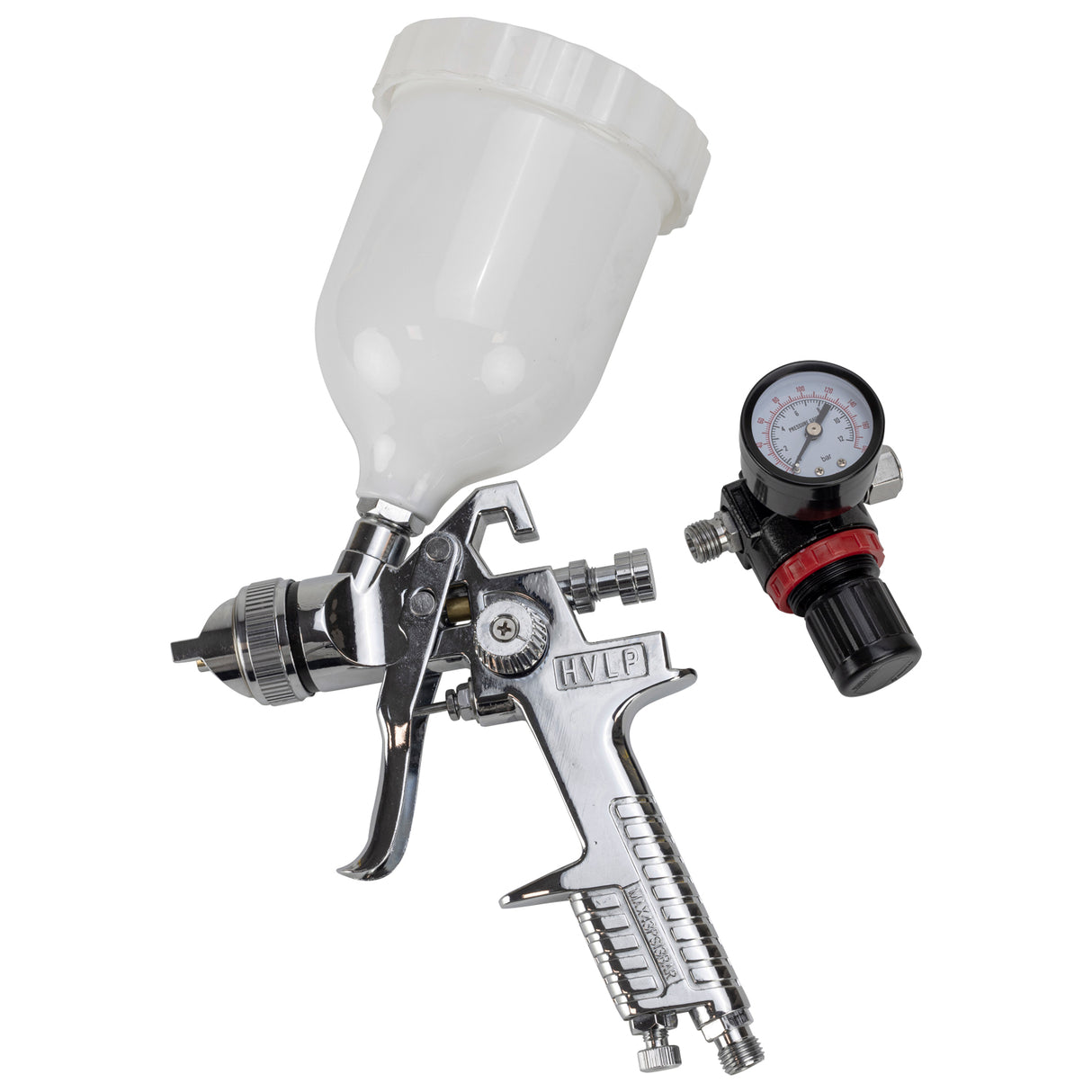 SIP 14mm HVLP Spray Gun with 600ml Cup & Regulator – 02138