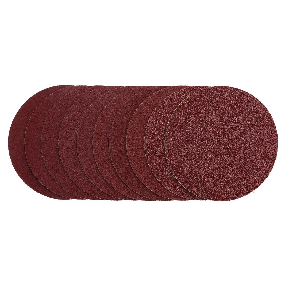 Draper Sanding Discs, 125mm, Hook & Loop, Assorted Grit - 40G, 80G, 120G, 240G (Pack Of 10) - SDHL125 - Farming Parts