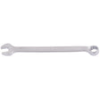 Draper Elora Long Combination Spanner, 10mm - 205-10 featuring an open-end on one side and a bi-hexagon ring box-end on the other, crafted from durable chrome vanadium steel, isolated on a white background.