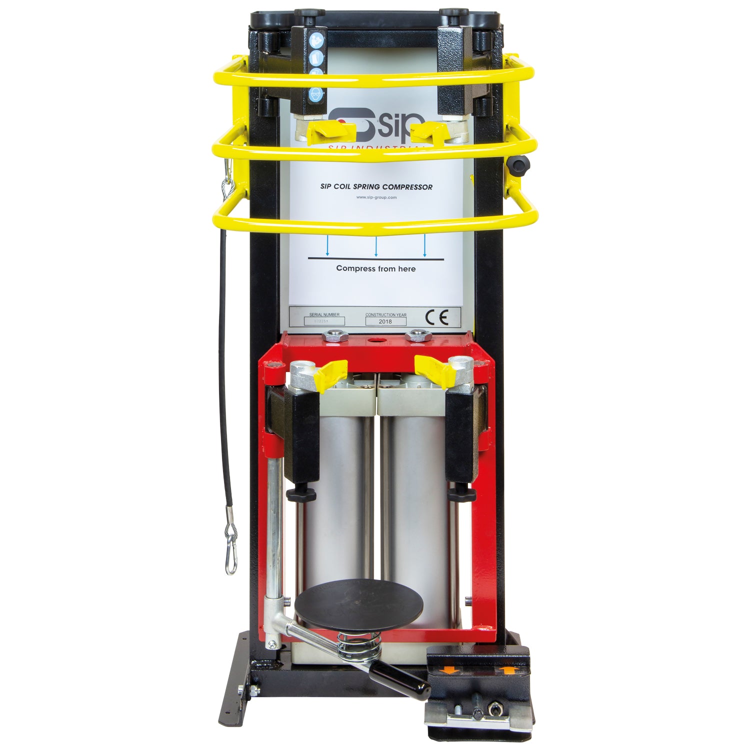 SIP Pneumatic Coil Spring Compressor with Safety Cage SIP-03661