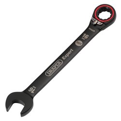 Draper Expert Hi-Torq® Metric Reversible Ratchet Combination Spanner, 16Mm, Black | 8241Rmm/Bk