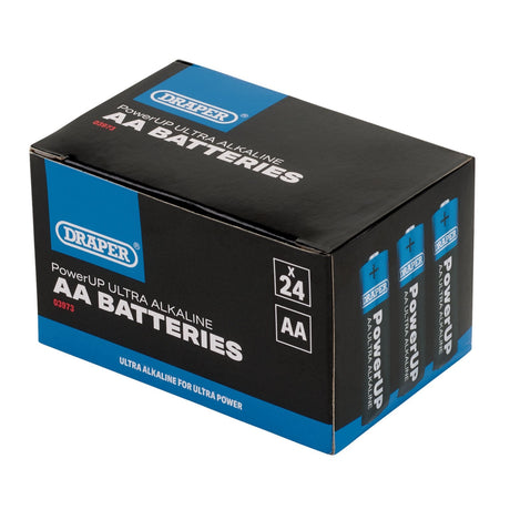 Draper Powerup Ultra Alkaline Aa Batteries (Pack Of 24) - BATT/AA/24 - Farming Parts