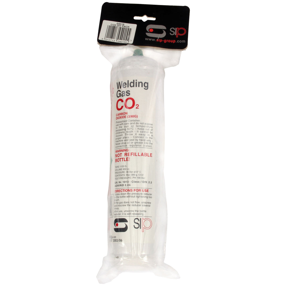 SIP 390g CO₂ Disposable Gas Bottle for MIG Welding Steel SIP-04015