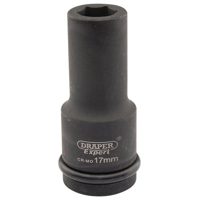 Draper Expert Hi-Torq® 6 Point Deep Impact Socket, 3/4" Sq. Dr., 17mm - 419D-MM - Farming Parts