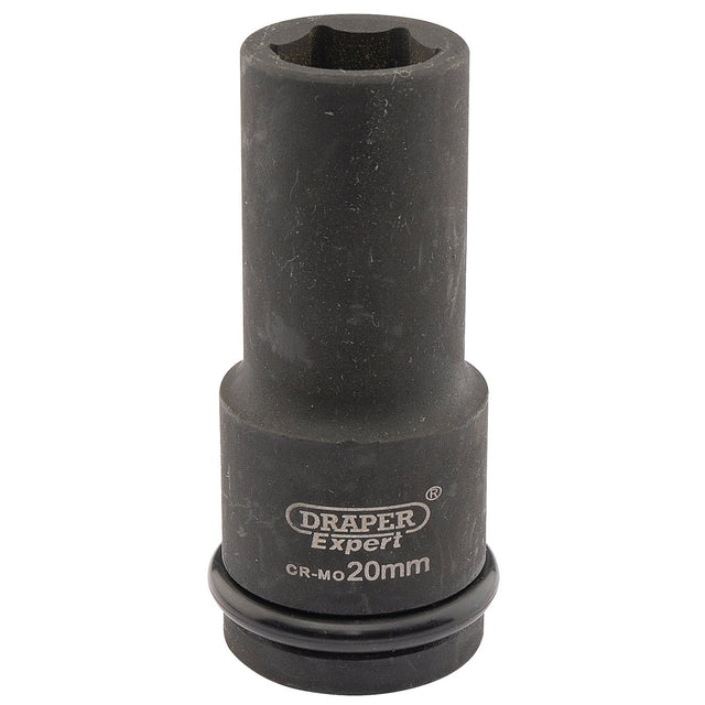 Draper Expert Hi-Torq® 6 Point Deep Impact Socket, 3/4" Sq. Dr., 20mm - 419D-MM - Farming Parts
