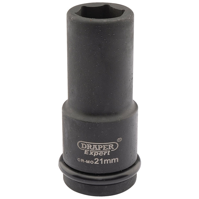Draper Expert Hi-Torq® 6 Point Deep Impact Socket, 3/4" Sq. Dr., 21mm - 419D-MM - Farming Parts