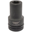 A Draper Expert Hi-Torq® 6 Point Deep Impact Socket, 1" Sq. Dr., 22mm - 425D-MM, crafted from durable chrome molybdenum for heavy-duty use.