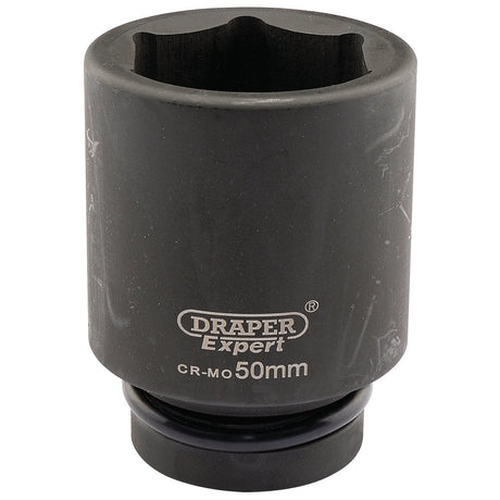 Draper Expert Hi-Torq&#174; 6 Point Deep Impact Socket, 1" Sq. Dr., 50mm - 425D-MM - Farming Parts