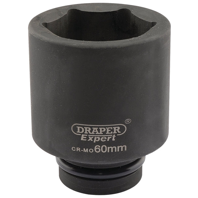 Draper Expert Hi-Torq&#174; 6 Point Deep Impact Socket, 1" Sq. Dr., 60mm - 425D-MM - Farming Parts