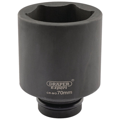 Draper Expert Hi-Torq&#174; 6 Point Deep Impact Socket, 1" Sq. Dr., 70mm - 425D-MM - Farming Parts