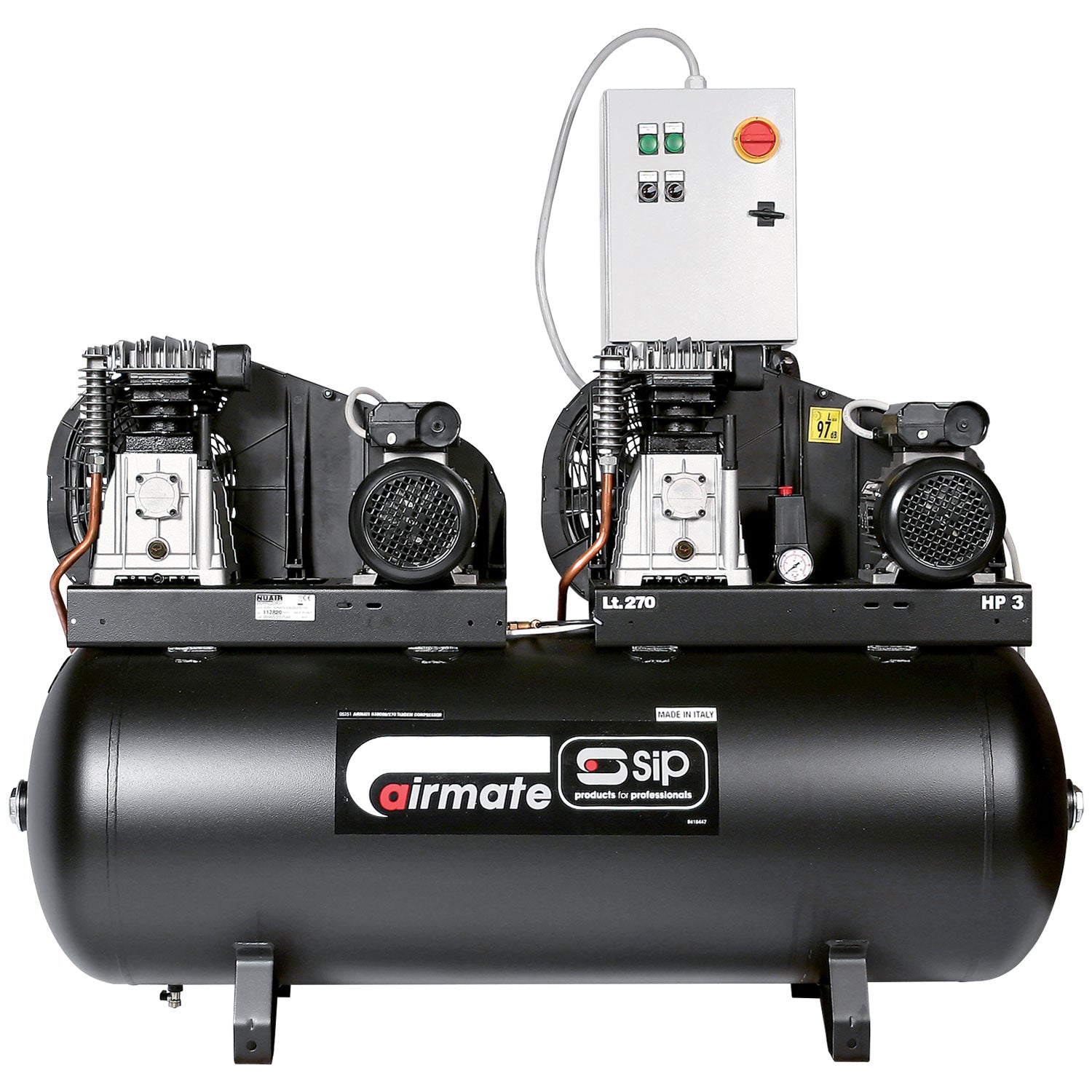SIP B3800/270 Tandem Belt Drive Compressor – SIP-05251