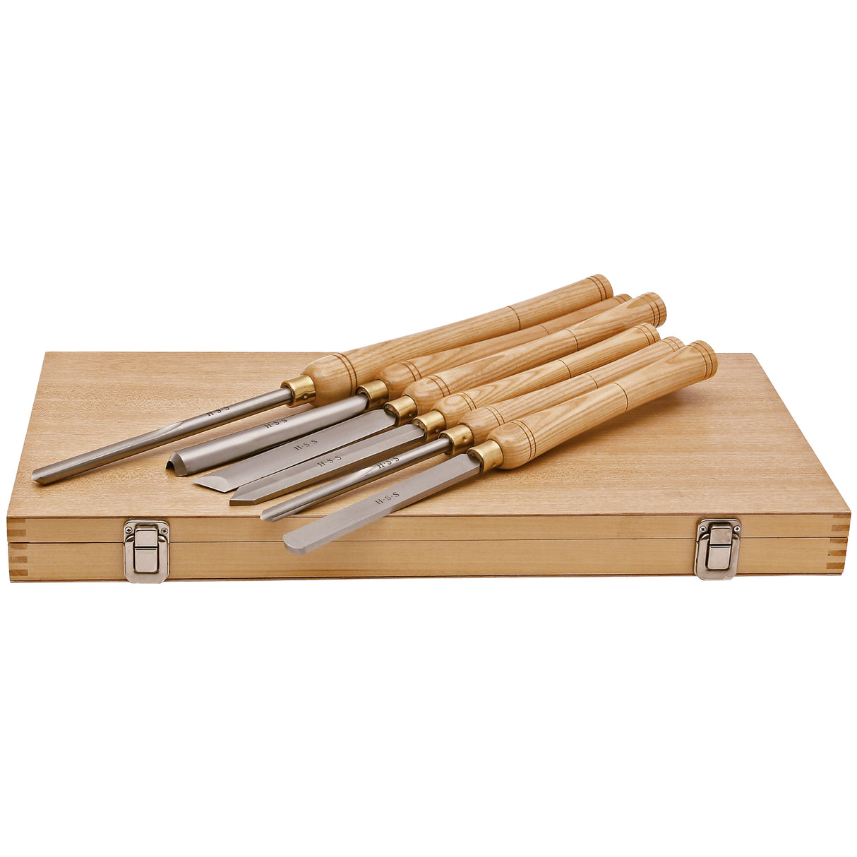 SIP 6pc Wood Lathe Chisel Set with Case | Woodturning Tools 06857