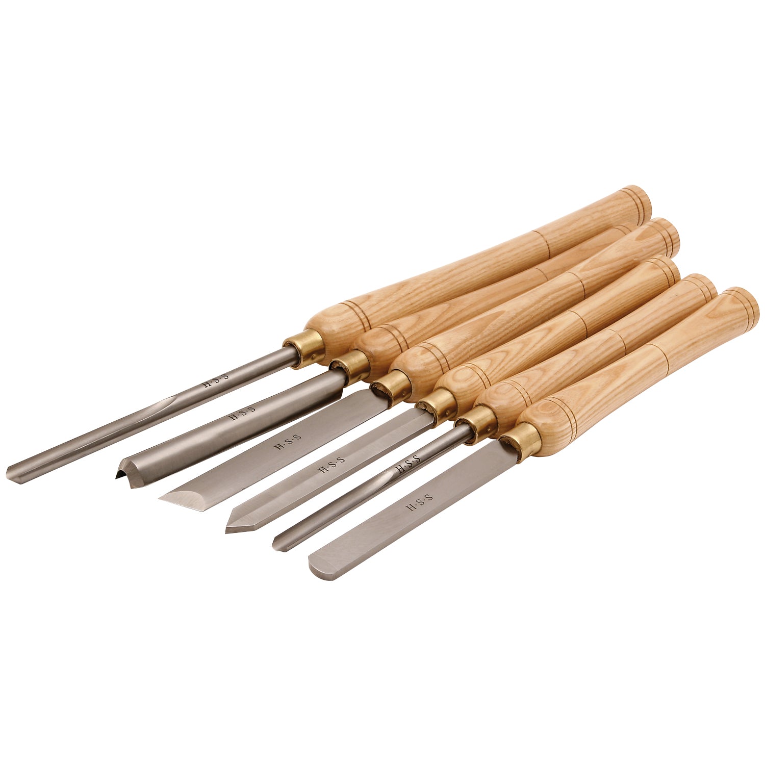 SIP 6pc Wood Lathe Chisel Set with Case | Woodturning Tools 06857