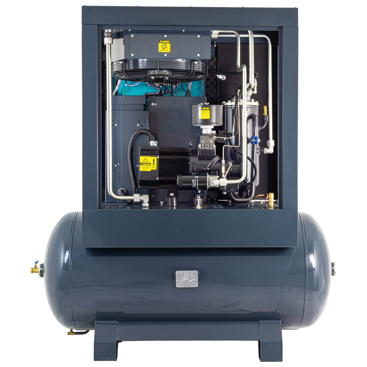 SIP VSDD/RDF 11kW 8bar 500ltr 400v Rotary Screw Compressor with Dryer & Filter | IP-08277 - Farming Parts