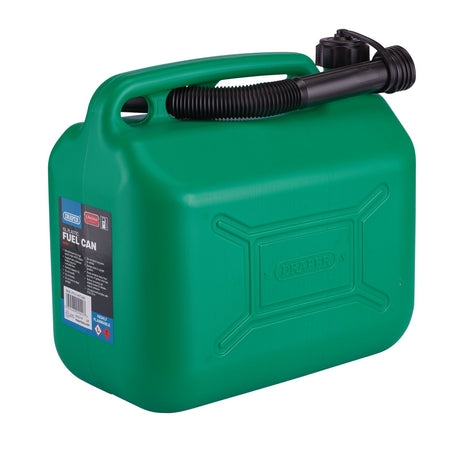 Draper Plastic Fuel Can, 10L, Green - PFC10 - Farming Parts