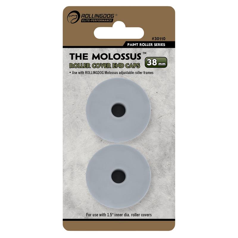 ROLLINGDOG THE MOLOSSUS™ ROLLER COVER END CAPS, 12-18" (PACK OF 2)