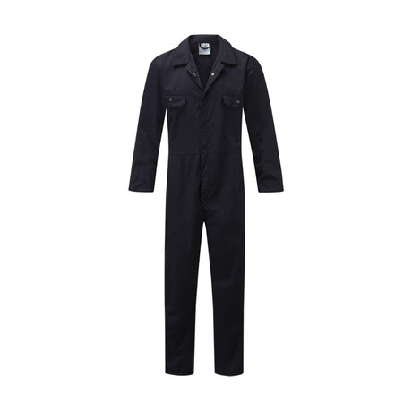 Fort Workforce 210gsm Stud-Front Coverall Navy - Farming Parts