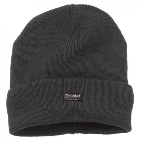 Thermal Insulated Knitted Hat Black - Farming Parts