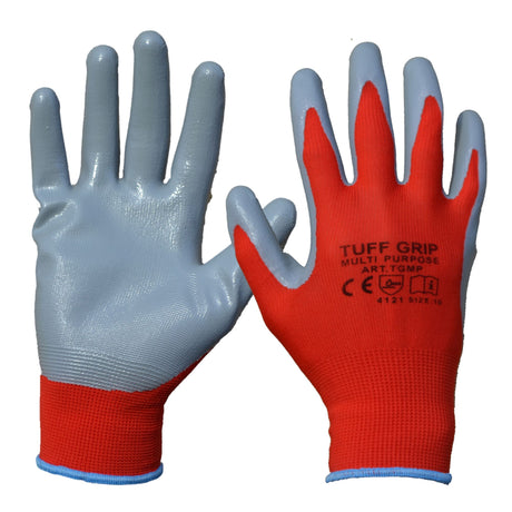 TufGrip Multi Purpose Glove Red/Grey - Farming Parts