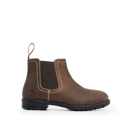 Xpert Heritage Farrier Junior Chelsea Boot Rustic Brown - Farming Parts