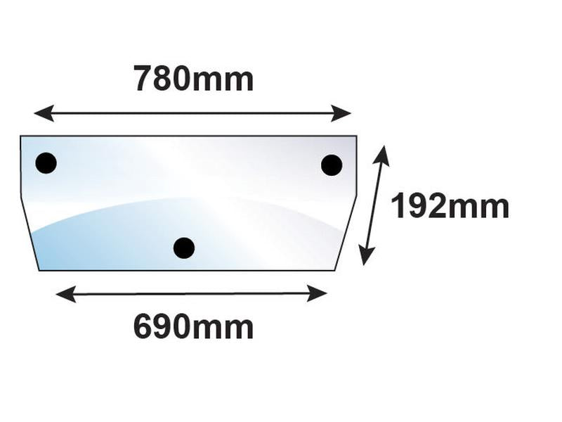 Rear Window | Sparex Part No.S.10011 - Farming Parts