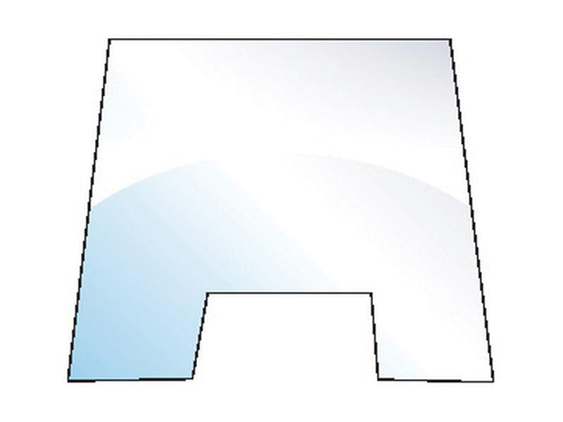 Image of a capital letter "A" with a gradient effect, transitioning from light blue at the bottom to white at the top, on a white background. Ideal for integration in digital design projects. Brought to you by Windscreen - S.10037 from Sparex.