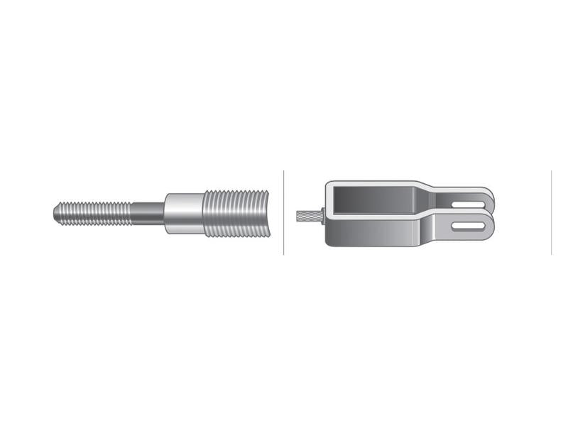 Sparex Engine Stop Cable - Length: 1369mm, Outer cable length: 1190mm. | S.103233 - Product Image 2