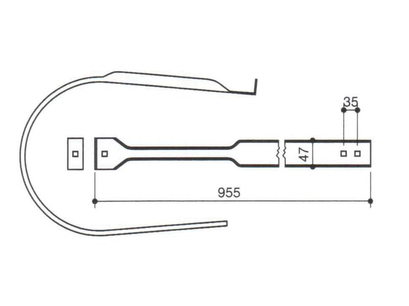 Sparex Pick Up Reel Band To fit as: 706868129 | S.106045 - Product Image 2