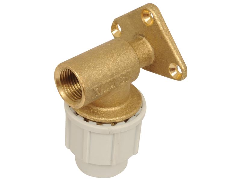 Sparex Wall Plate Elbow 1/2" Brass Pipe Fitting for Plumbing | S.106942