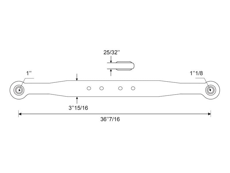Sparex Lower Link Lift Arm - Ball Ø 28mm - Ball Ø 28mm - RH & LH | S.108572 - Product Image 3