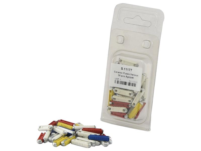 Sparex Agripak 30 pcs. Continental Vehicle Fuses Assorted Set | S.11177
