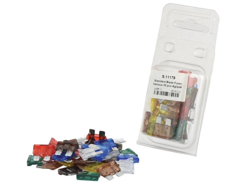 Sparex Agripak 35 pcs. Blade Fuse Set Assorted Multi-Amp Kit | S.11179