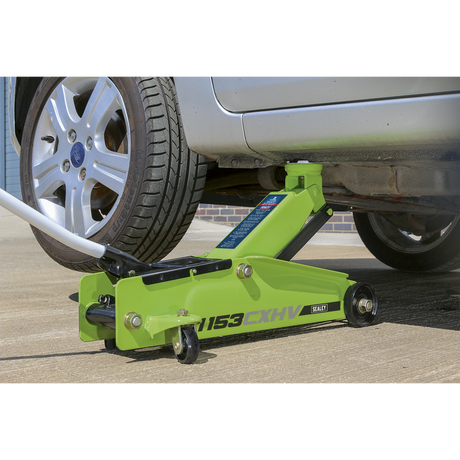 Trolley Jack 3 Tonne Long Reach Heavy-Duty Hi-Vis - 1153CXHV - Farming Parts