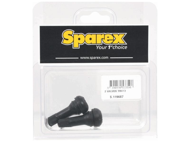 Sparex Agripak Valve TR413 2-Pack Durable Tubeless Tyre Valve | S.119687