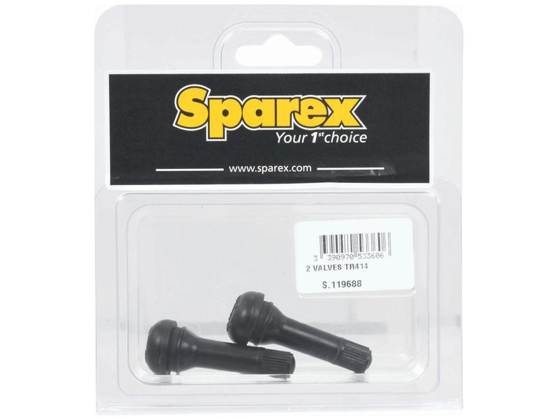 Sparex Agripak TR414 Valve Set 2-Pack Durable Tubeless Tyre Valve | S.119688