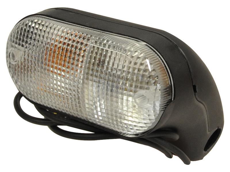 Sparex LH Halogen Side Light 12V E-Approved Amber/Clear Lens | S.119747