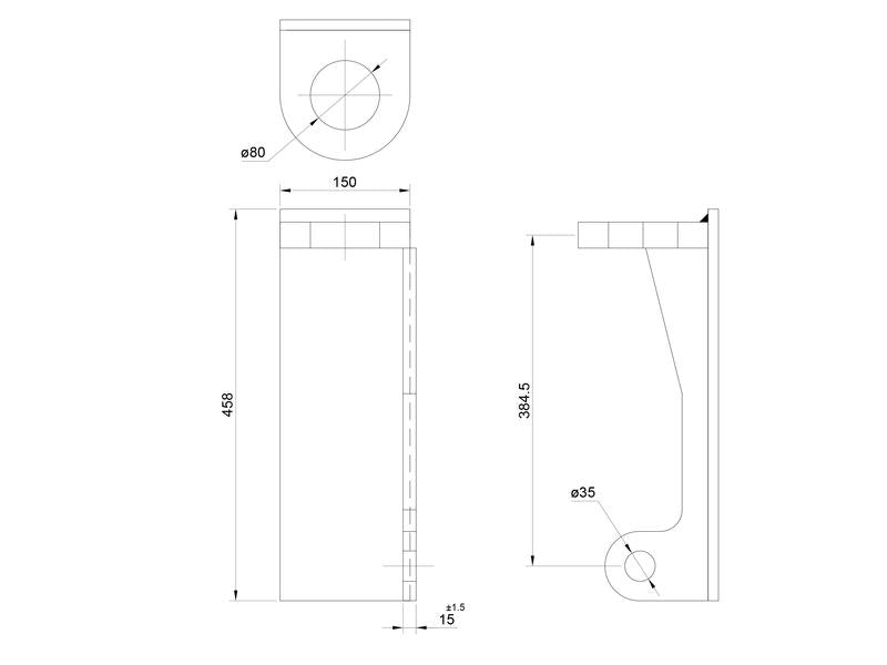 Sparex Loader Bracket (Pair), Replacement for: Matbro, John Deere | S.119886 - Product Image 3