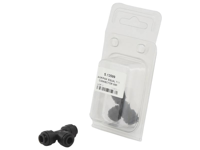 Equal Tee Connector 6 MM (Agripak 1 Pc.) - Sparex Part S.12599