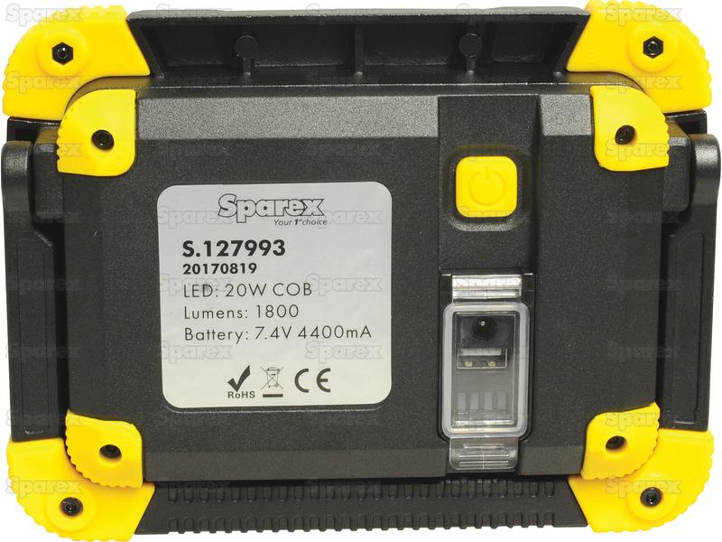 Sparex LED Rechargeable Flood Light with Power Bank, 20W. | S.127993 - Product Image 4