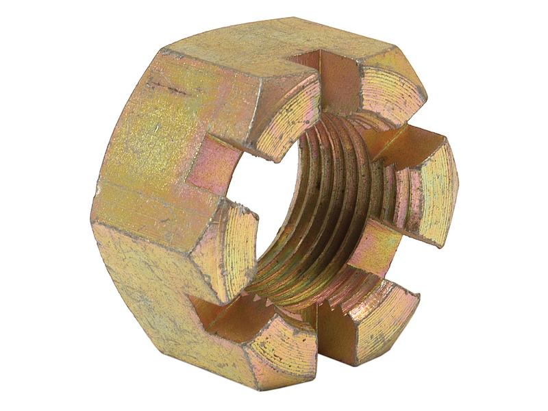 Sparex Imperial Castle Nut 1'' UNF High-Tensile Steel Fastener | S.12973