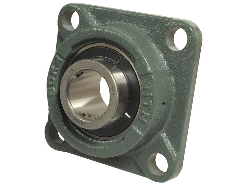 A Sparex NTN SNR Four-Bolt Flanged Unit, model UCFX10-32 (Sparex Part Number: S.129971), featuring a mounted ball bearing with an NTN SNR 2RS Seal Type.