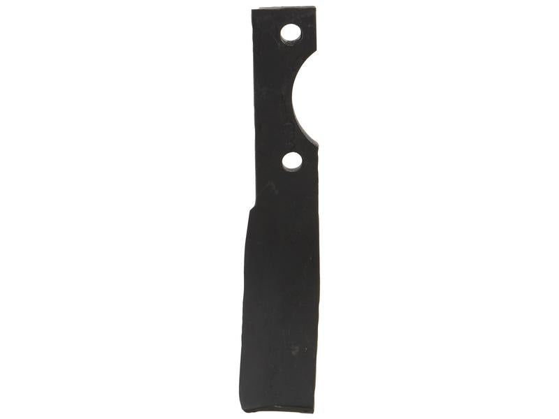 Rotavator Blade Curved RH 35x8mm Height: 215mm. Hole centres: Hole Ø: 10.5mm. Replacement for - Sparex Part No. S.131087